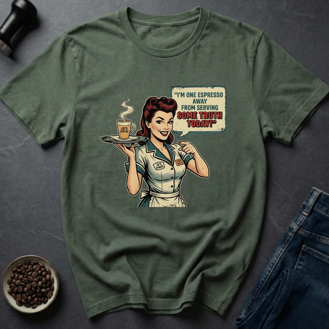 Coffee graphic Espresso Honesty T-Shirt in by Caffeine Dept