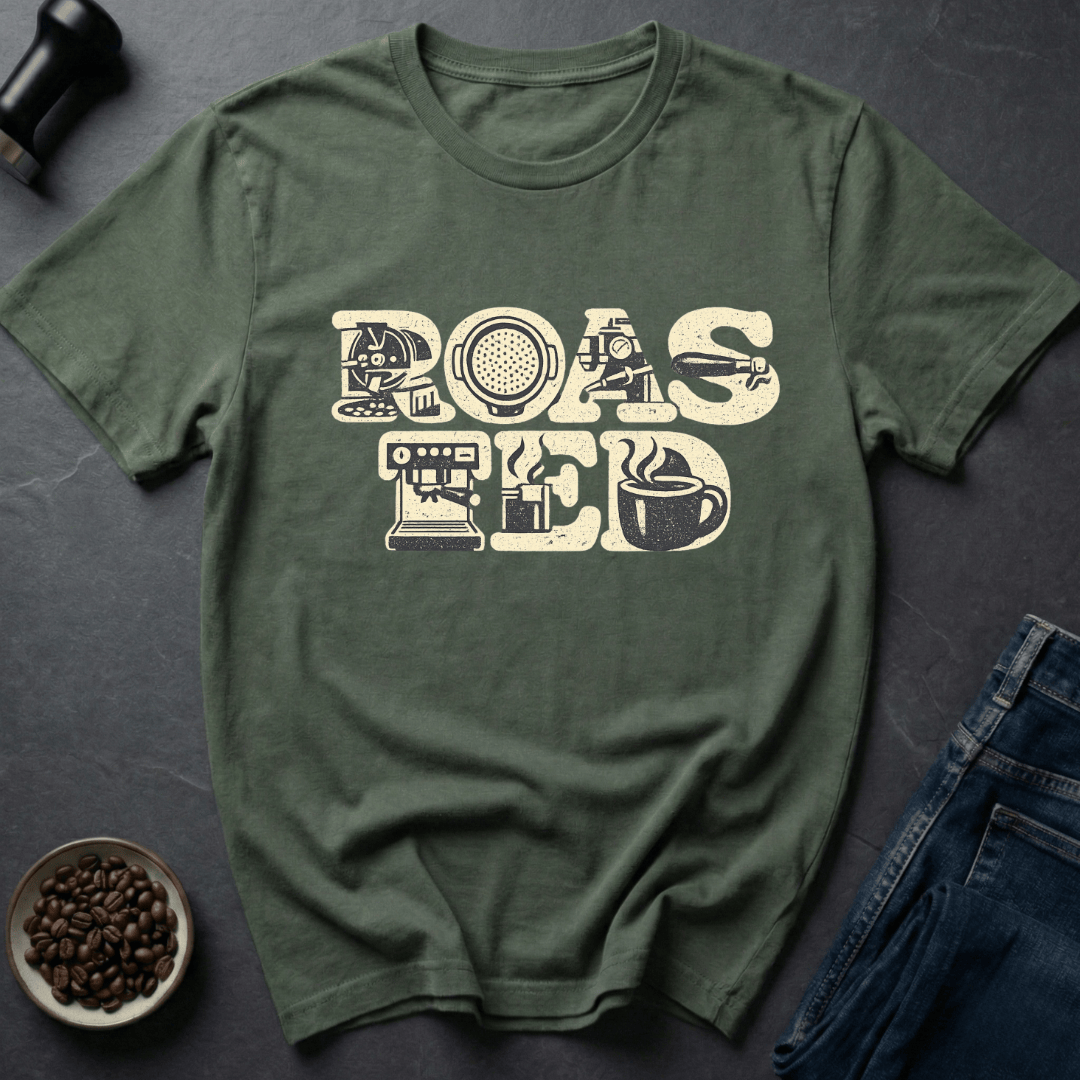 Coffee graphic Bean Roast T-Shirt in by Caffeine Dept