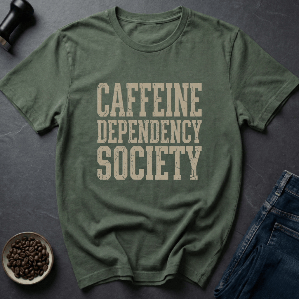 Coffee graphic Caffeine Society T-Shirt in by Caffeine Dept