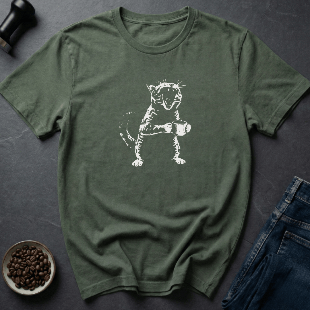 Coffee graphic Ferally Caffeinated T-Shirt in by Caffeine Dept