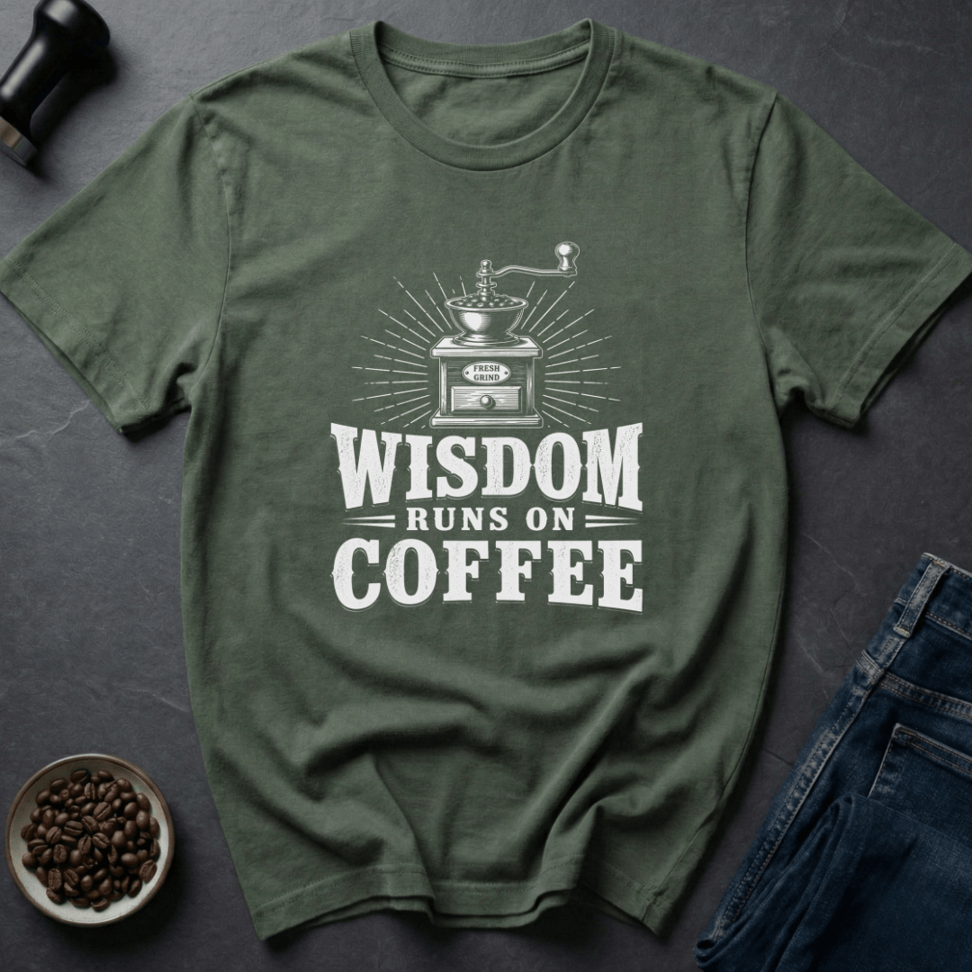 Coffee graphic Smart Fuel T-Shirt in by Caffeine Dept