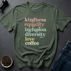 Coffee graphic Kind Coffee T-Shirt in by Caffeine Dept