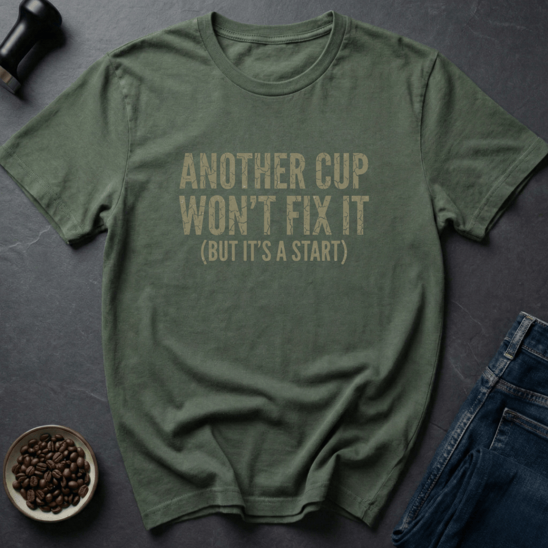 Coffee graphic Another Cup T-Shirt in by Caffeine Dept