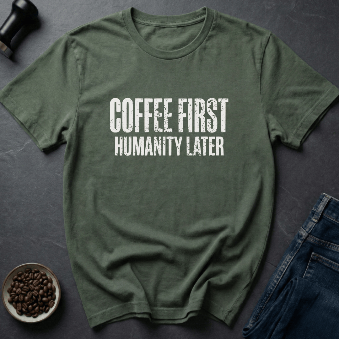 Coffee graphic Coffee Priority T-Shirt in by Caffeine Dept