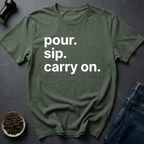 Coffee graphic Carry On T-Shirt in by Caffeine Dept