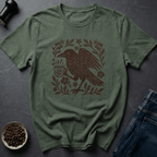 Coffee graphic Rustic Roast T-Shirt in by Caffeine Dept
