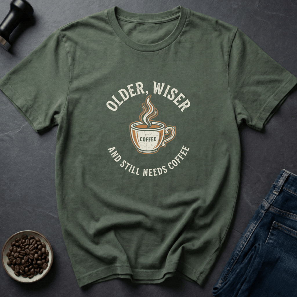 Coffee graphic Aged Brew T-Shirt in by Caffeine Dept