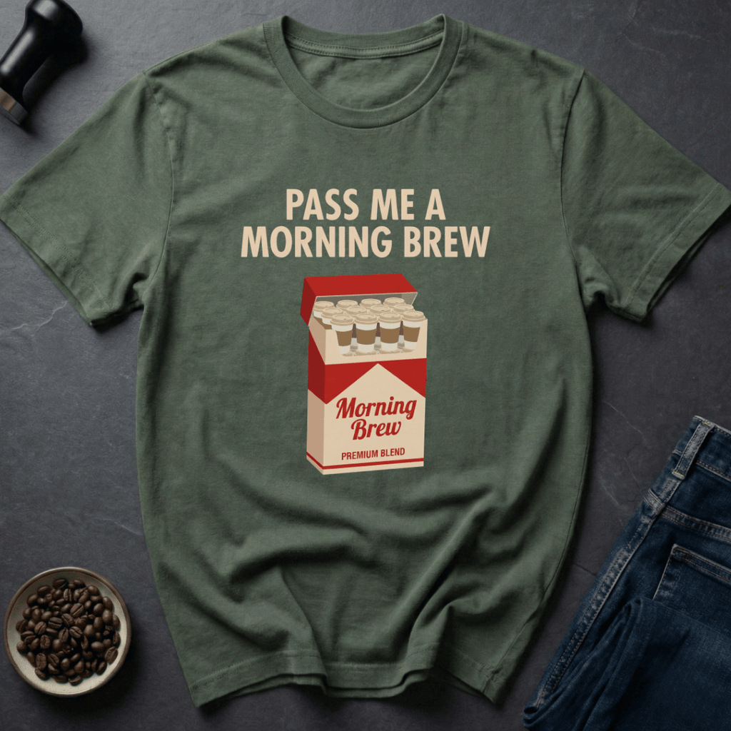 Coffee graphic Morning Brew T-Shirt in by Caffeine Dept