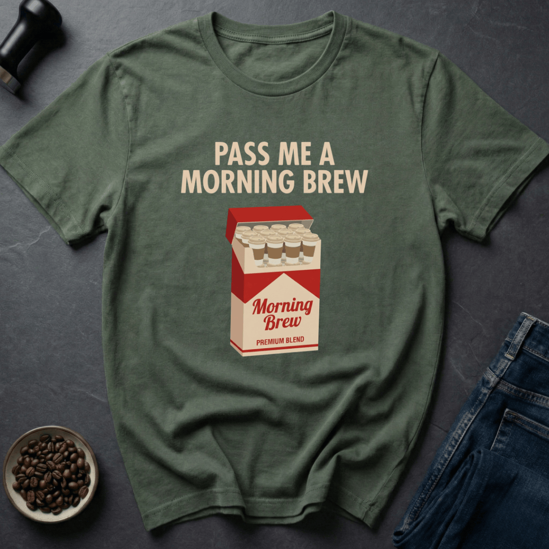 Coffee graphic Morning Brew T-Shirt in by Caffeine Dept