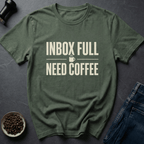 Coffee graphic Inbox Chaos T-Shirt in by Caffeine Dept