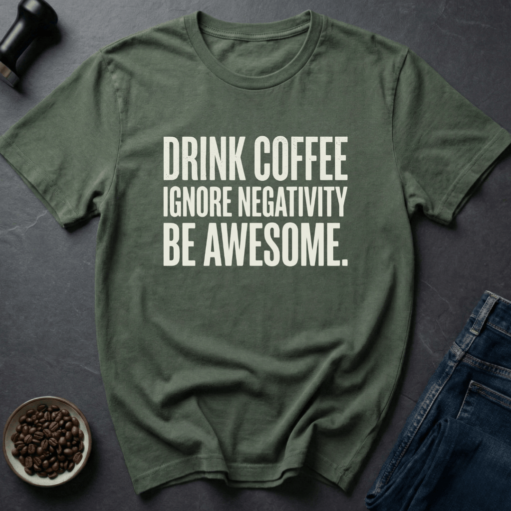 Coffee graphic Coffee Positivity T-Shirt in by Caffeine Dept