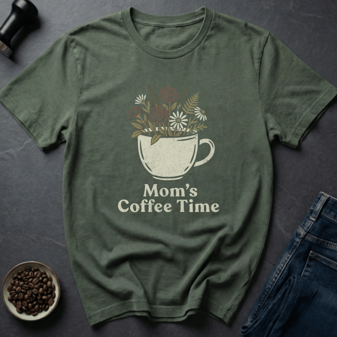 Coffee graphic Mom’s Coffee T-Shirt in by Caffeine Dept
