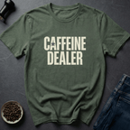 Coffee graphic Caffeine Dealer T-Shirt in by Caffeine Dept
