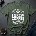 Coffee graphic Brew Master T-Shirt in by Caffeine Dept