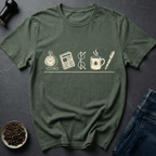 Coffee graphic Daily Ritual T-Shirt in by Caffeine Dept