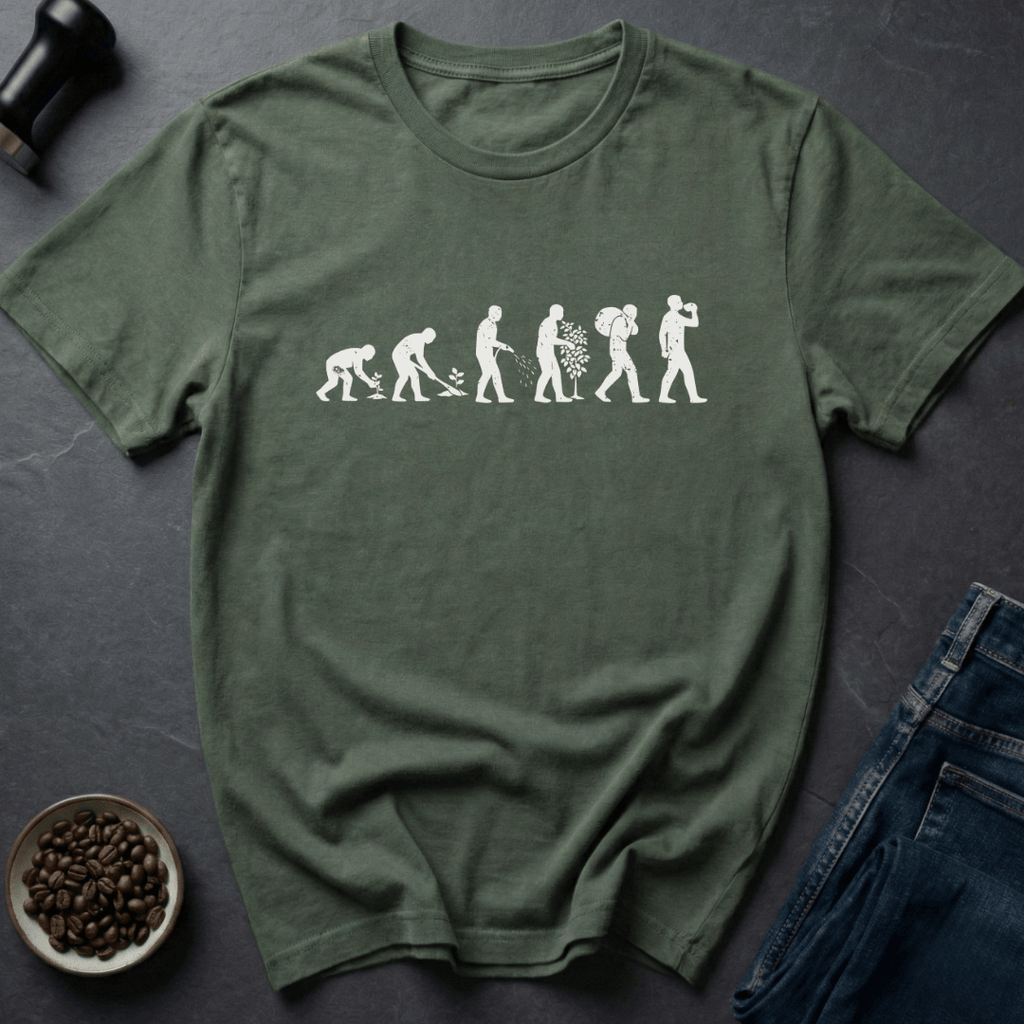 Coffee graphic Bean to Brew T-Shirt in by Caffeine Dept