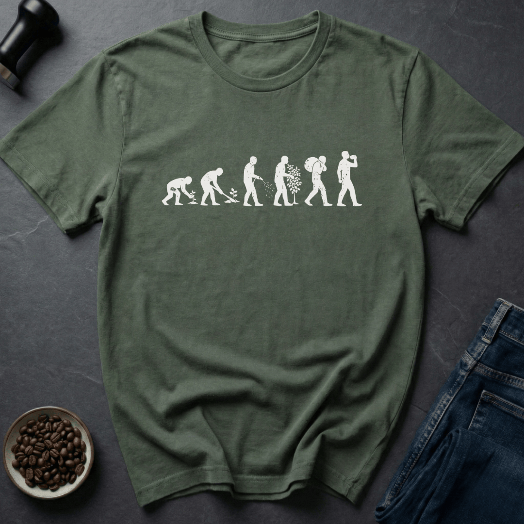 Coffee graphic Bean to Brew T-Shirt in by Caffeine Dept