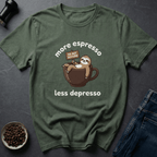 Coffee graphic Emotionally Espresso T-Shirt in by Caffeine Dept