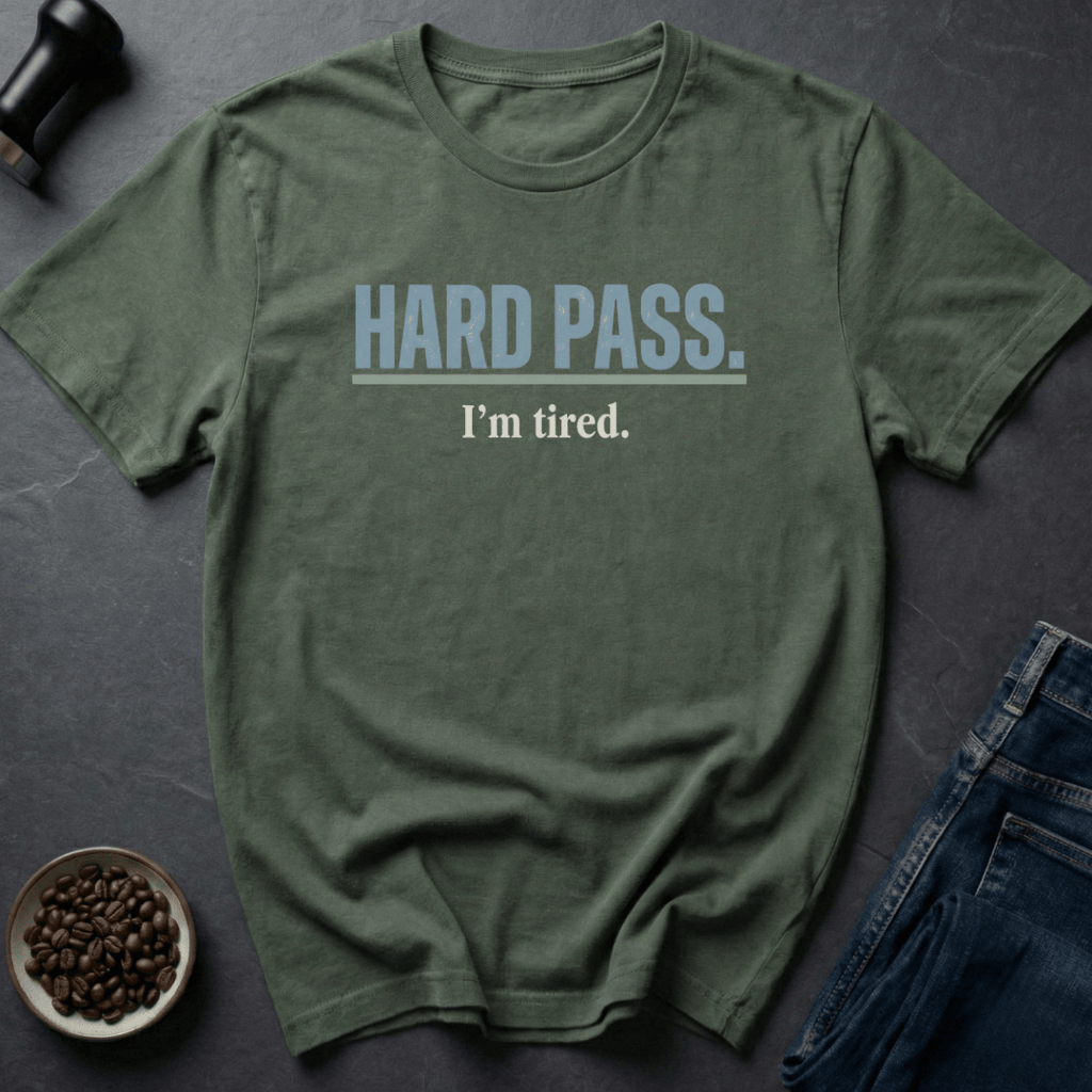 Coffee graphic Hard Pass T-Shirt in by Caffeine Dept