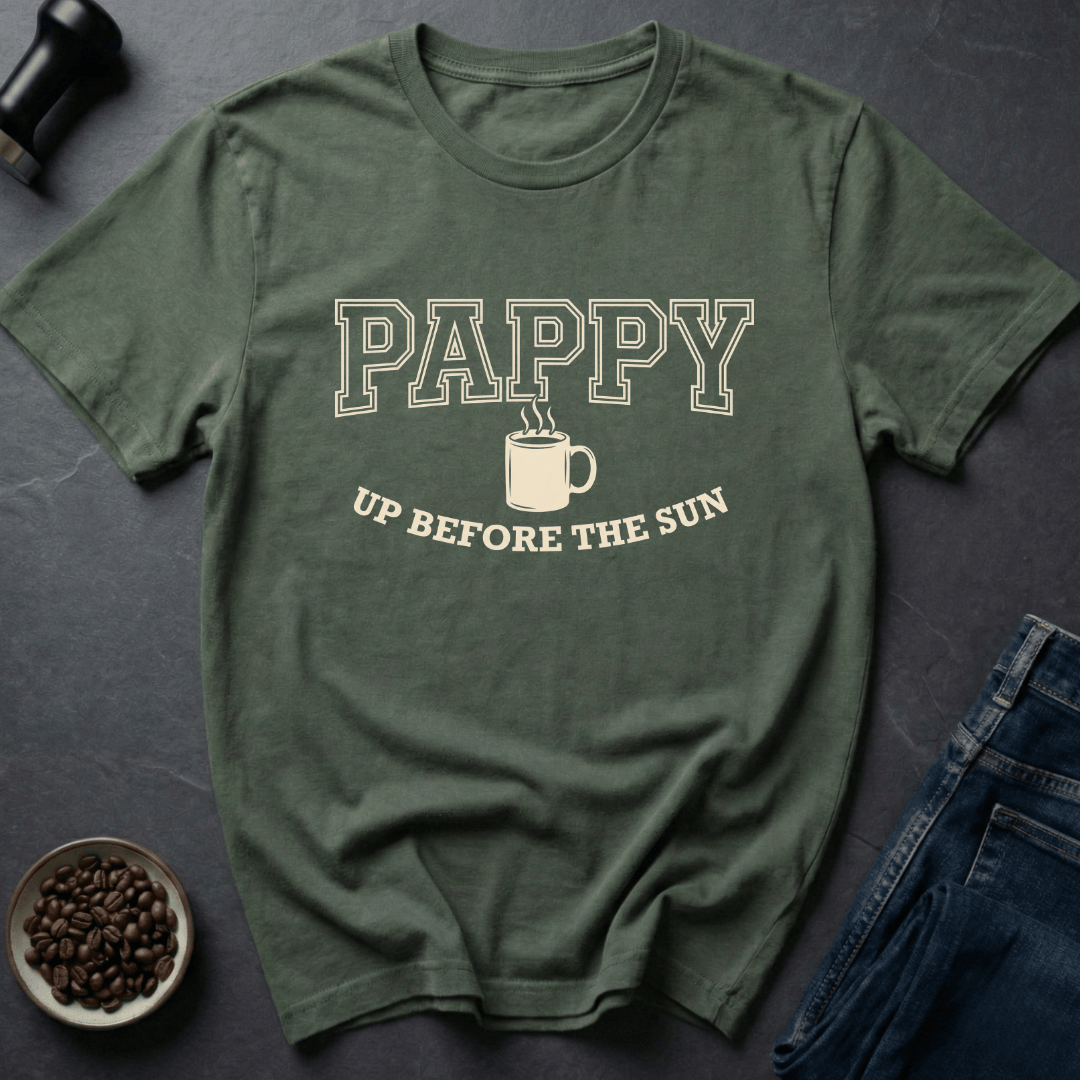 Coffee graphic Grandpa Coffee T-Shirt in by Caffeine Dept