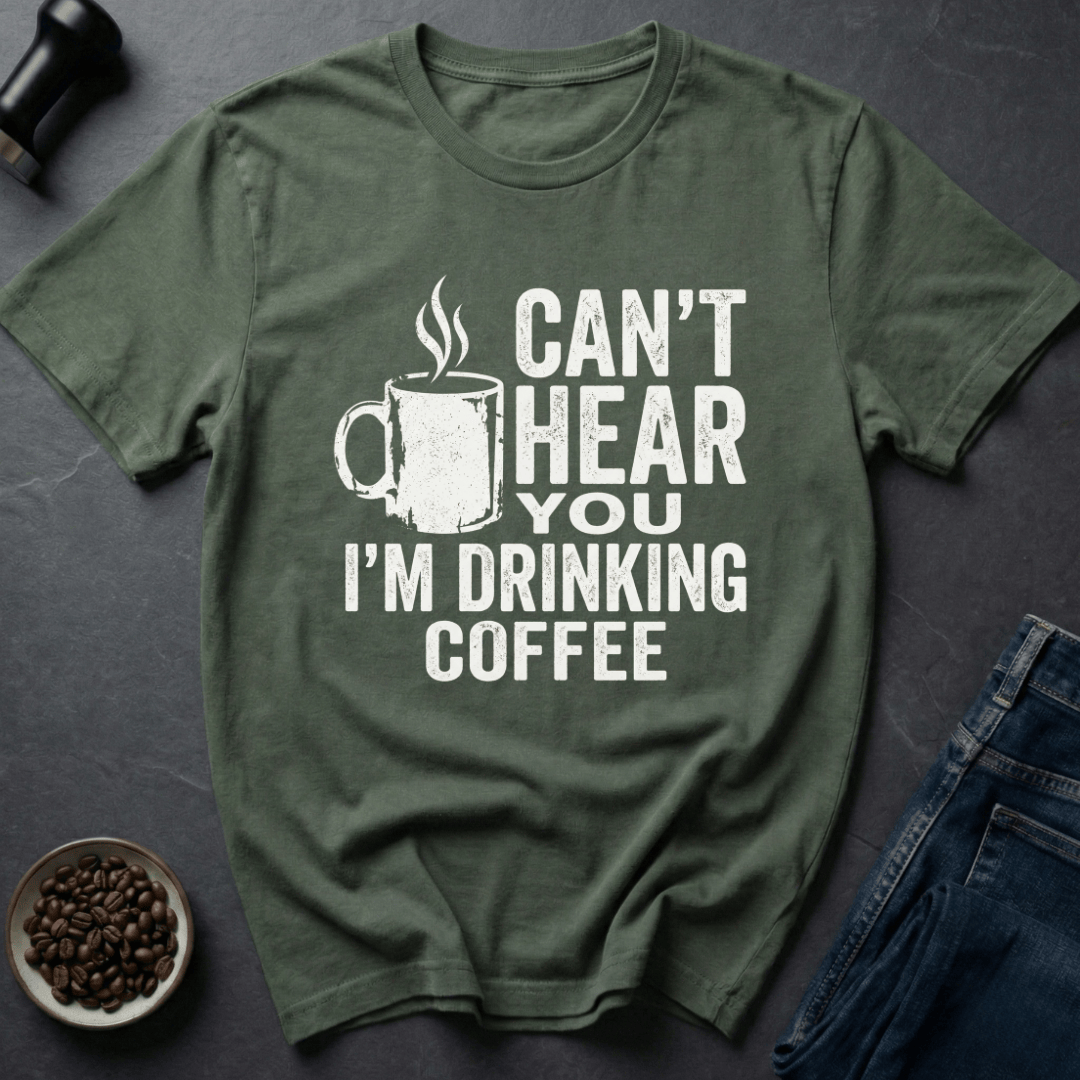 Coffee graphic Brew First T-Shirt in by Caffeine Dept