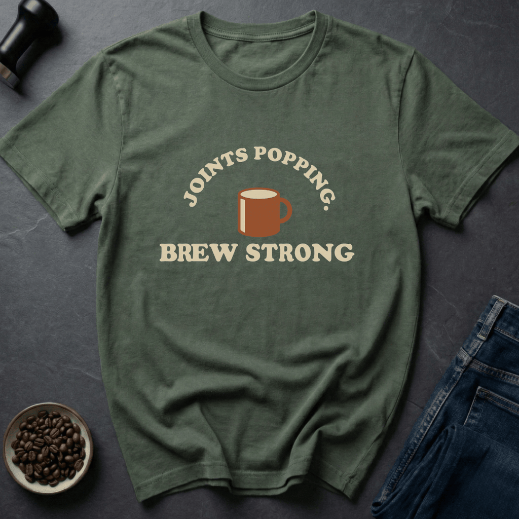 Coffee graphic Joints Popping T-Shirt in by Caffeine Dept
