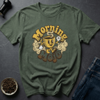 Coffee graphic Morning Mojo T-Shirt in by Caffeine Dept