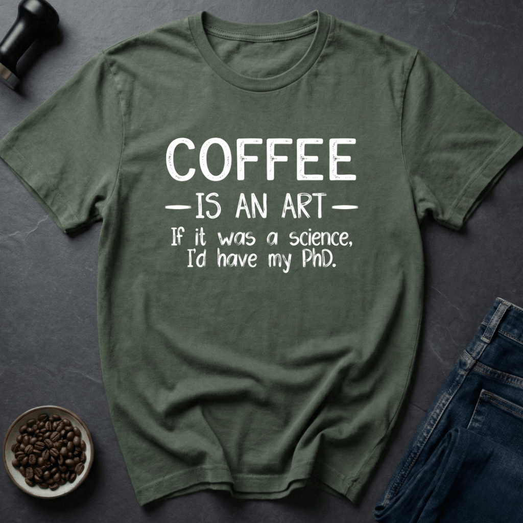 Coffee graphic Retro Barista T-Shirt in by Caffeine Dept
