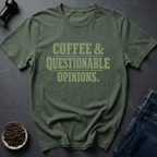 Coffee graphic Coffee Opinions T-Shirt in by Caffeine Dept