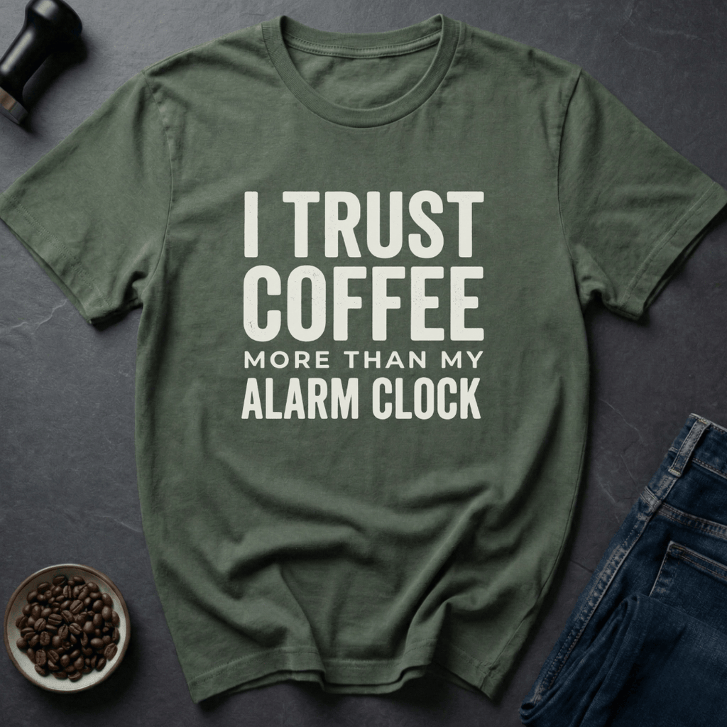 Coffee graphic Coffee Trust T-Shirt in by Caffeine Dept
