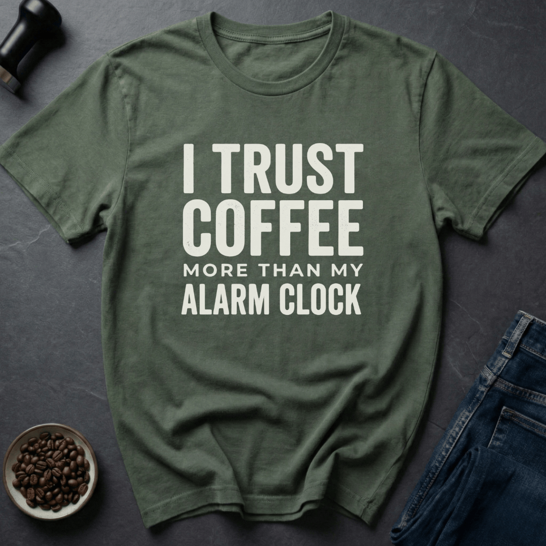 Coffee graphic Coffee Trust T-Shirt in by Caffeine Dept