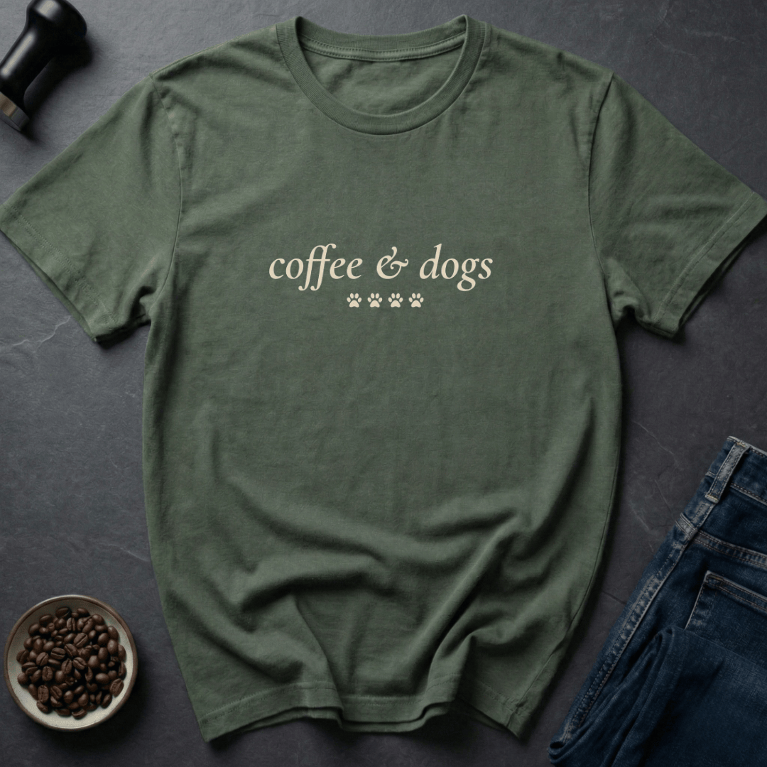 Coffee graphic Coffee Dogs T-Shirt in by Caffeine Dept