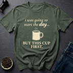 Coffee graphic Start The Day T-Shirt in by Caffeine Dept