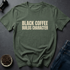 Coffee graphic Black Coffee T-Shirt in by Caffeine Dept