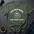 Coffee graphic Grandpa Grind T-Shirt in by Caffeine Dept