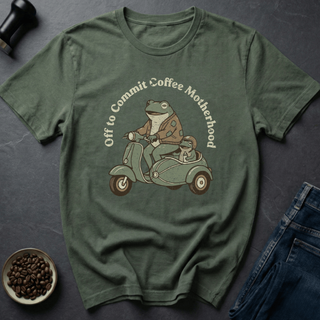 Coffee graphic Coffee Motherhood T-Shirt in by Caffeine Dept