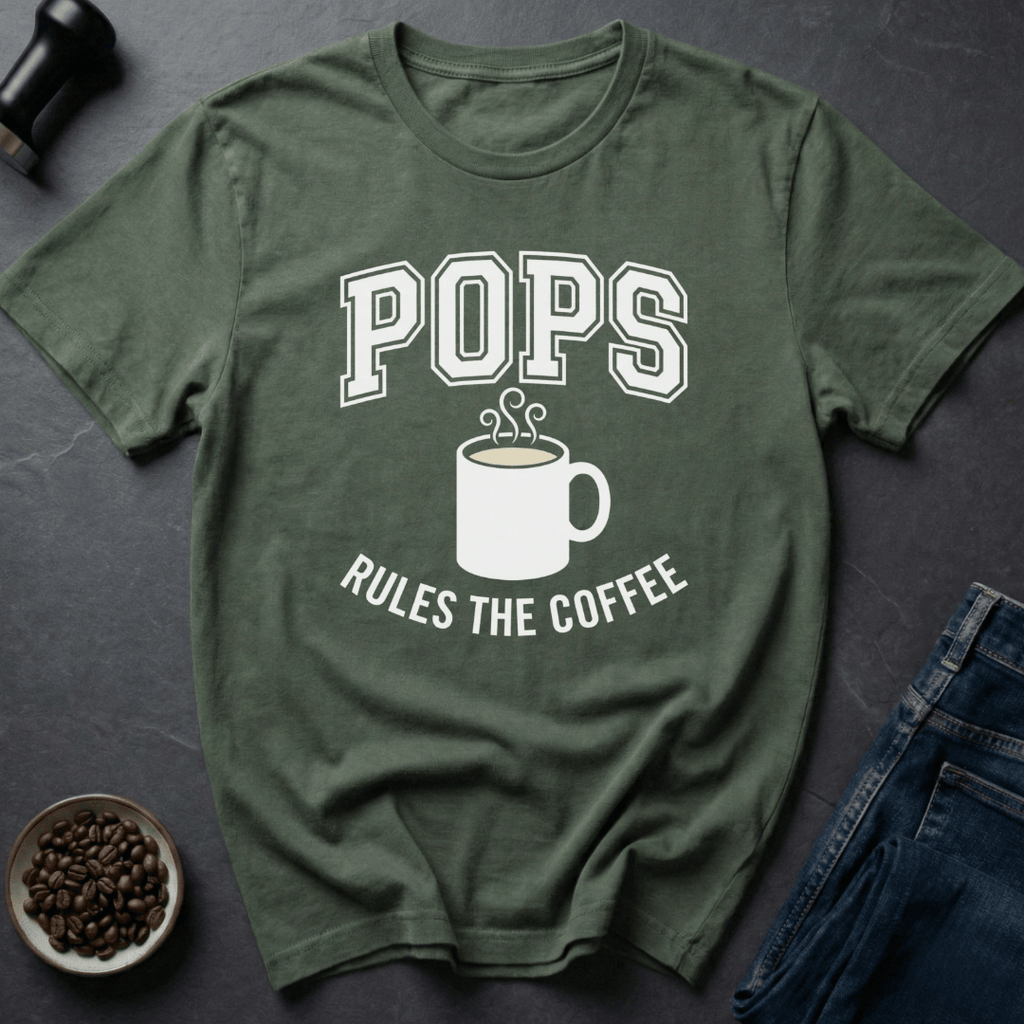 Coffee graphic Pops Coffee T-Shirt in by Caffeine Dept