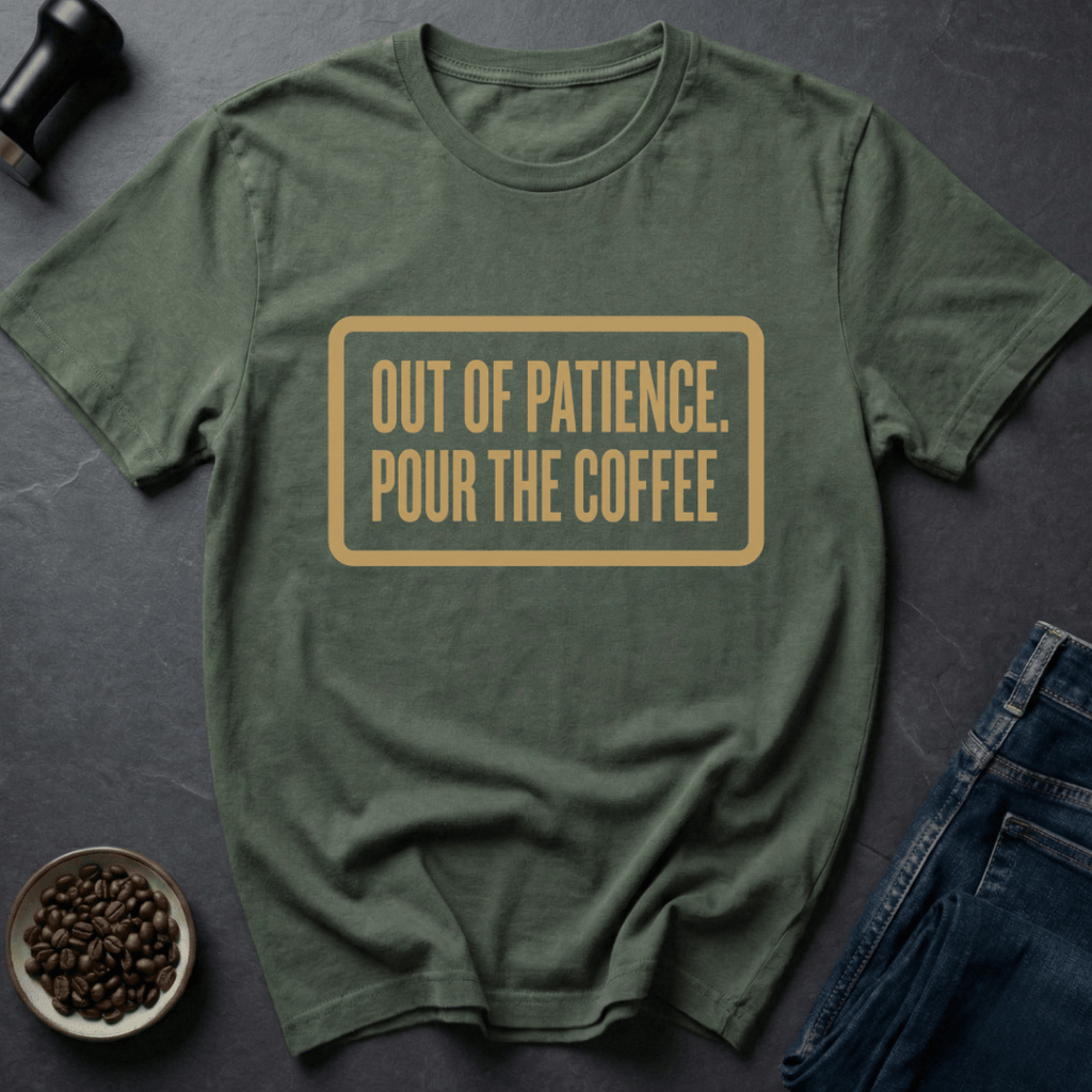 Coffee graphic Pour Coffee T-Shirt in by Caffeine Dept