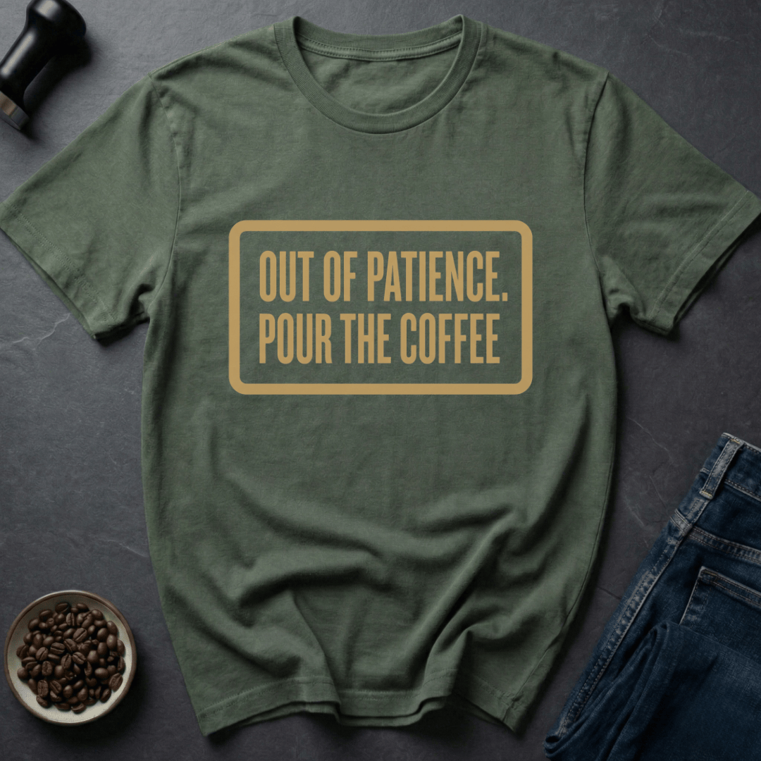 Coffee graphic Pour Coffee T-Shirt in by Caffeine Dept