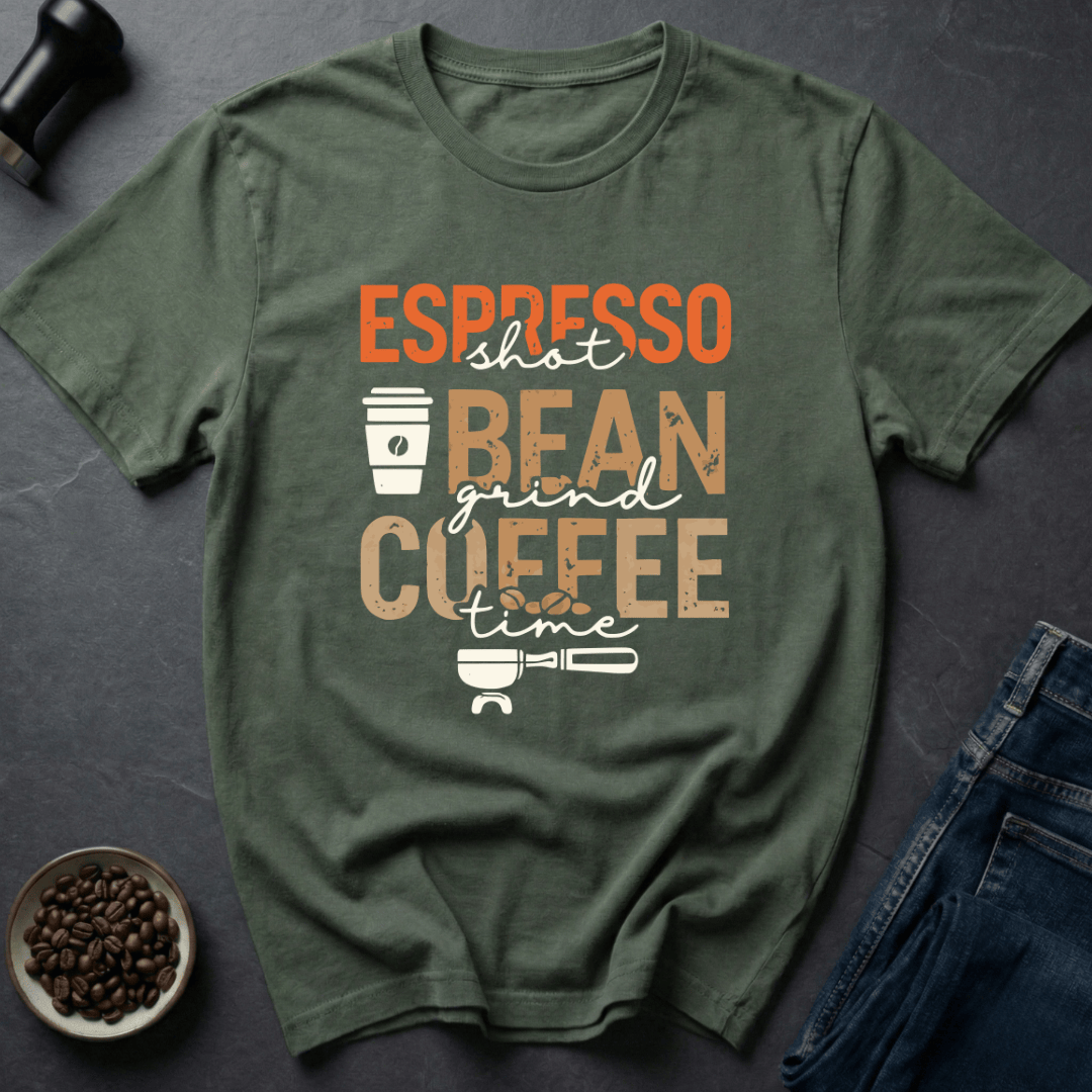 Coffee graphic Espresso Mood T-Shirt in by Caffeine Dept