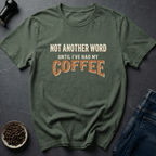 Coffee graphic Pre-Verbal T-Shirt in by Caffeine Dept