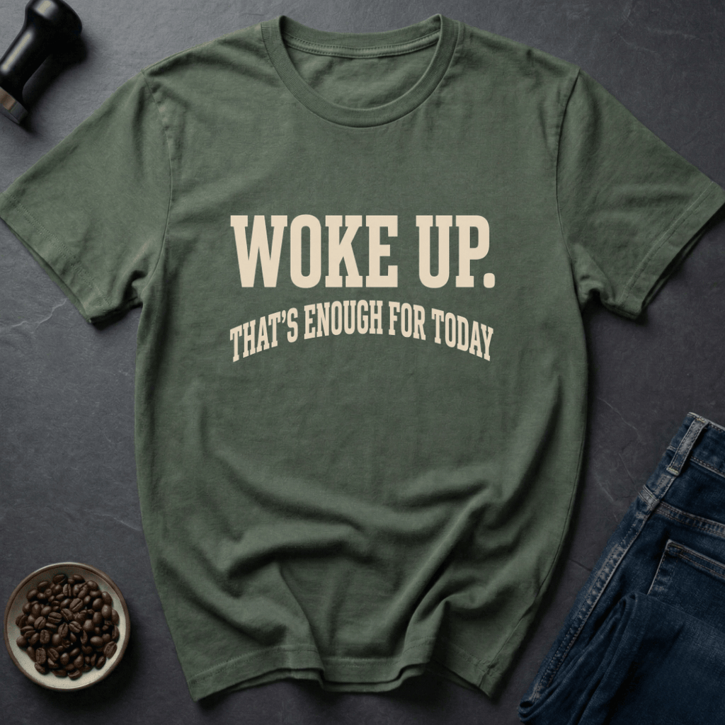 Coffee graphic Awake T-Shirt in by Caffeine Dept