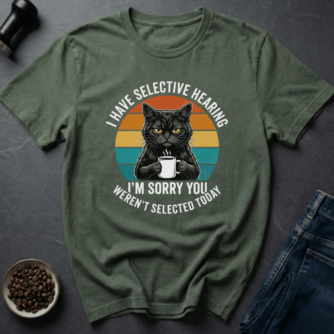Coffee graphic Morning Attitude T-Shirt in by Caffeine Dept