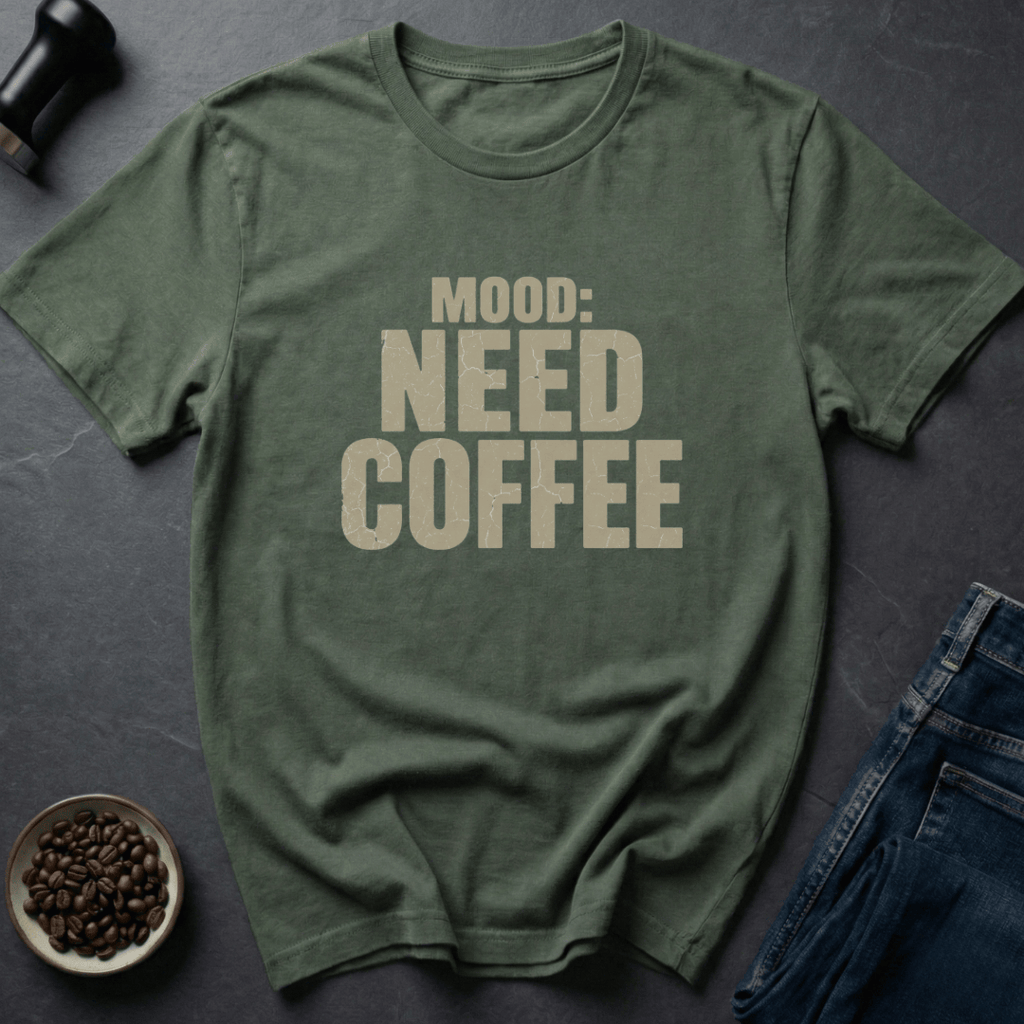 Coffee graphic Need Coffee Now T-Shirt in by Caffeine Dept