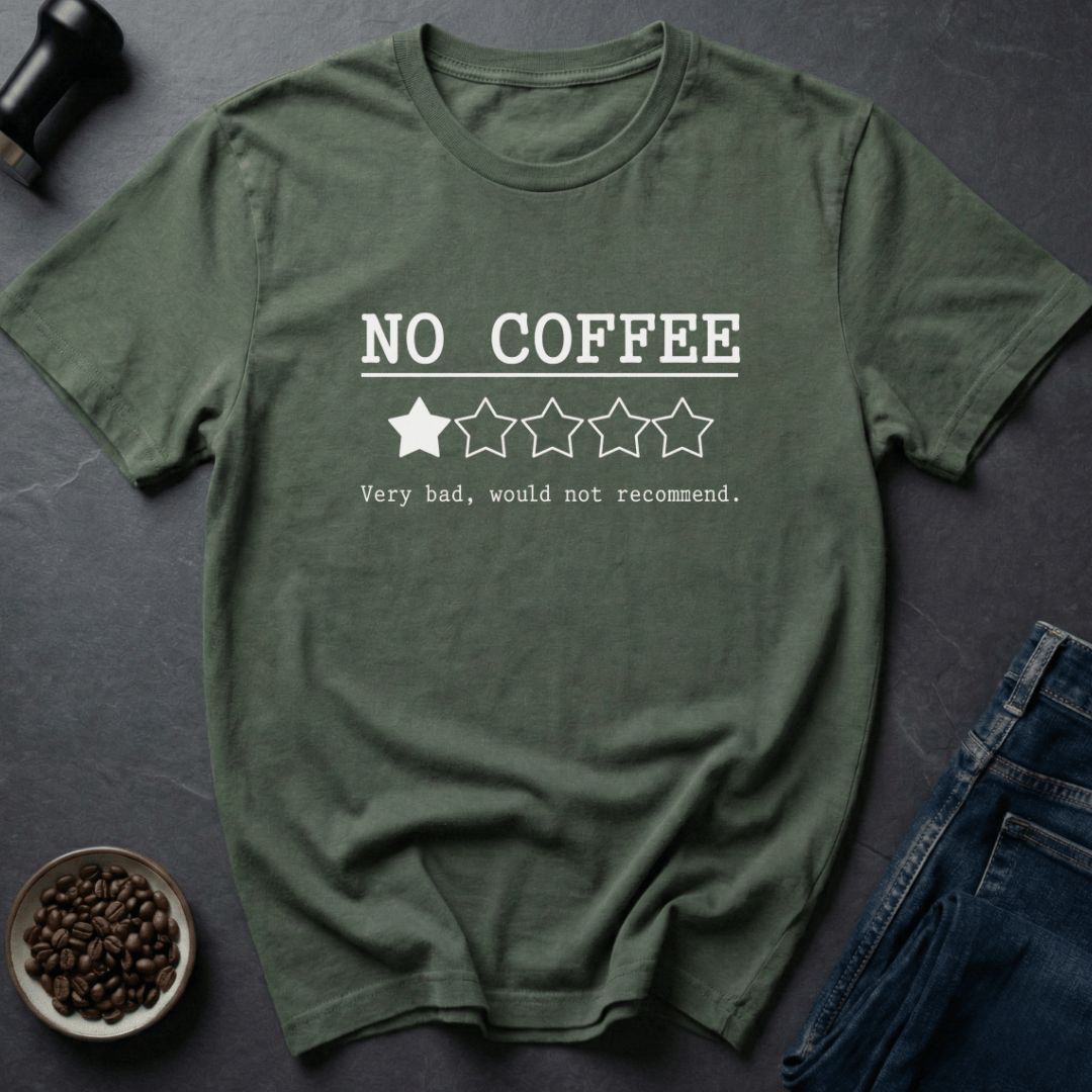 Coffee graphic Zero Brew T-Shirt in by Caffeine Dept