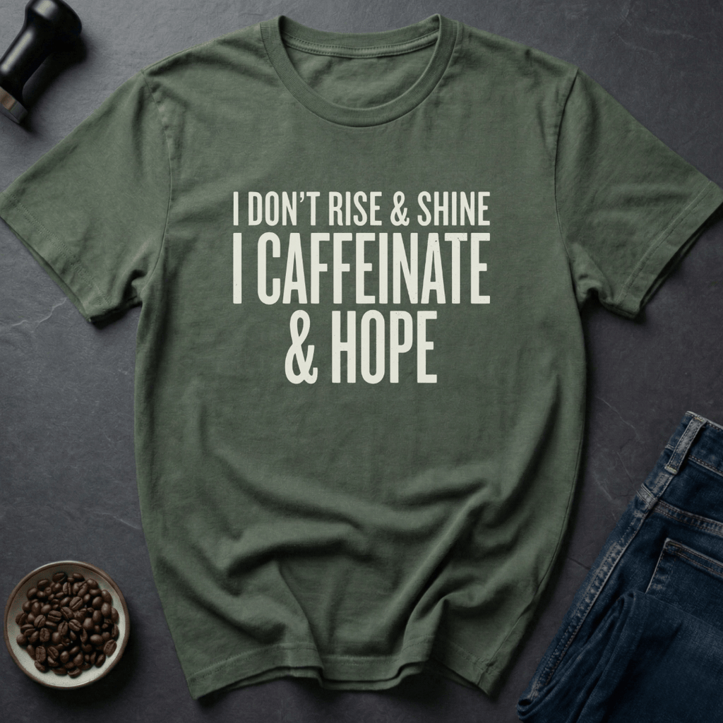 Coffee graphic Caffeinate Hope T-Shirt in by Caffeine Dept