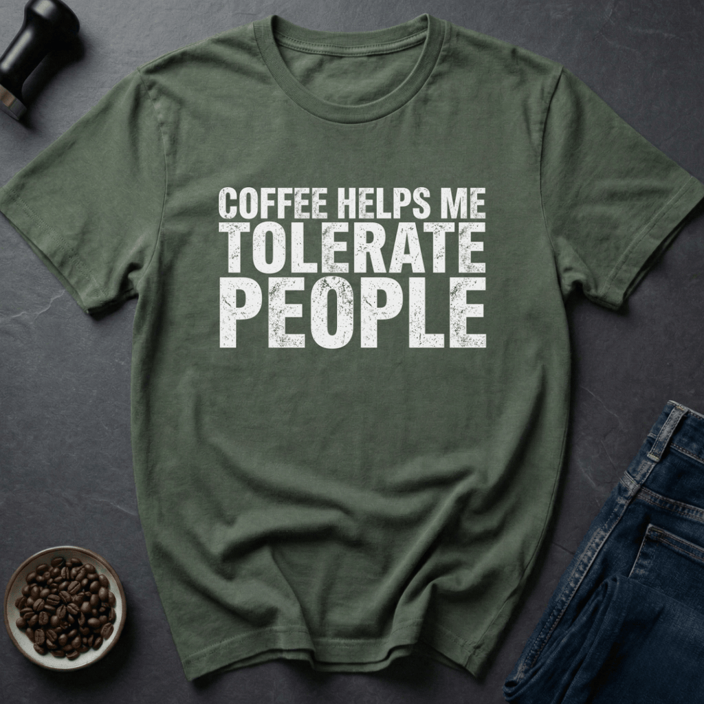 Coffee graphic People Fuel T-Shirt in by Caffeine Dept