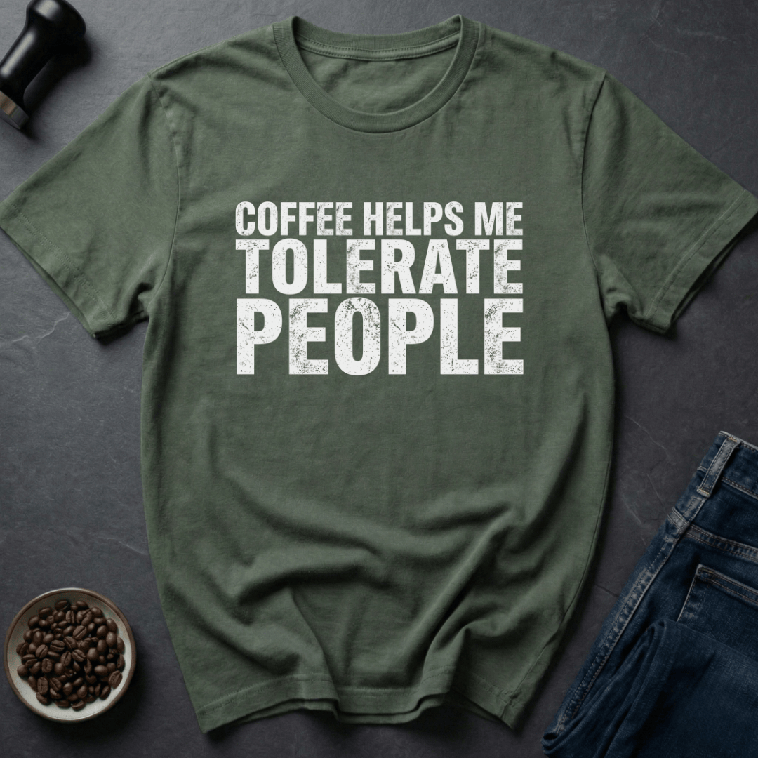 Coffee graphic People Fuel T-Shirt in by Caffeine Dept