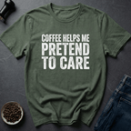 Coffee graphic Fake Concern T-Shirt in by Caffeine Dept