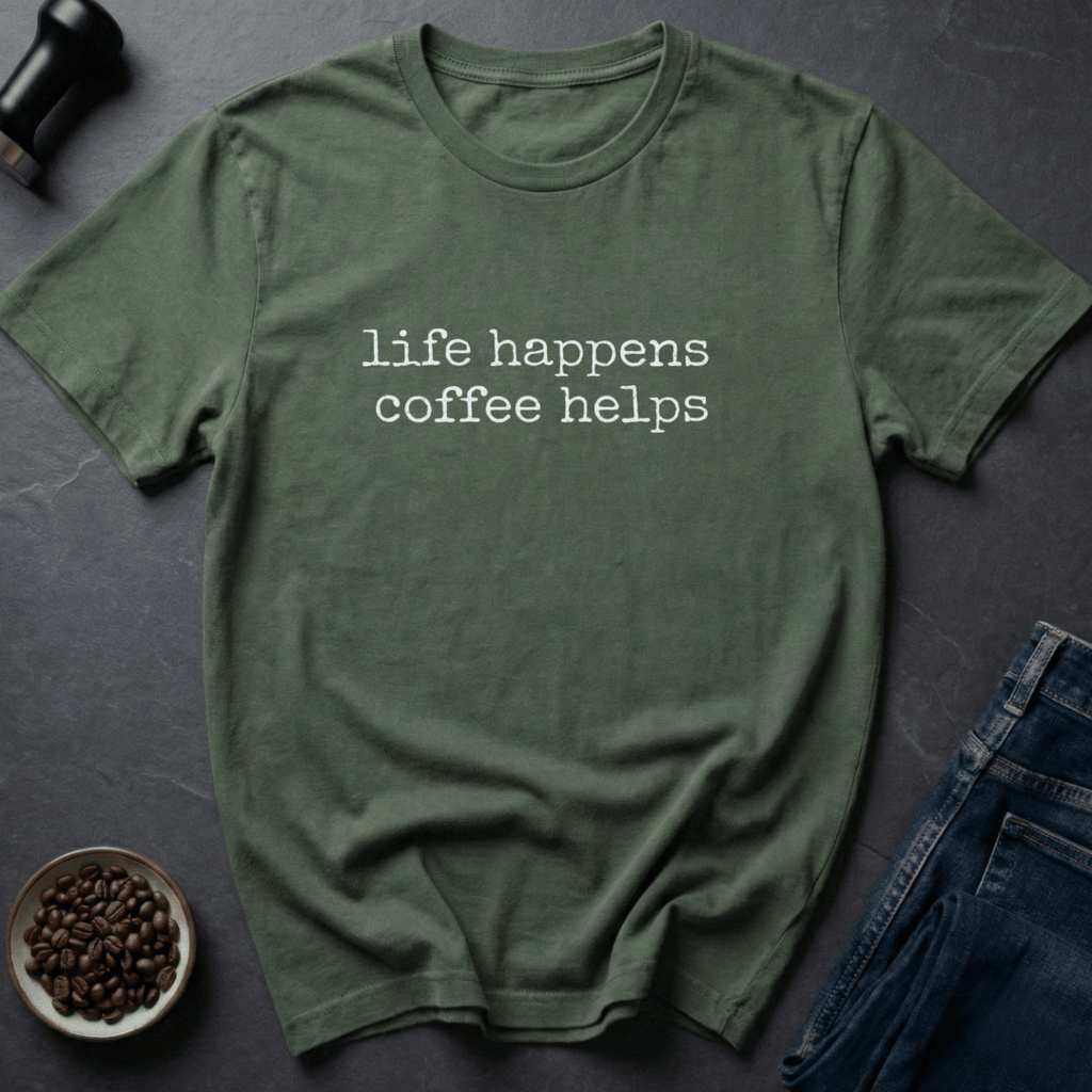 Coffee graphic Life Fuel T-Shirt in by Caffeine Dept